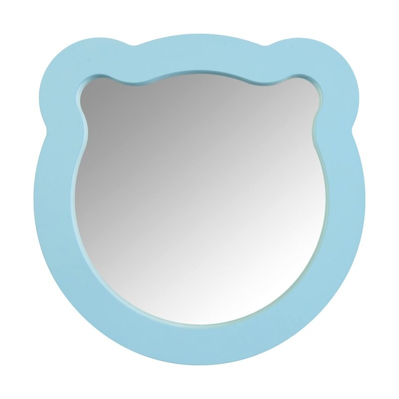 Зеркало AQUATON Каспер Мишка фигурное, голубое матовое