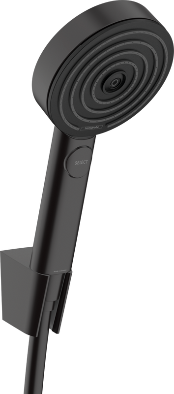 Душевой комплект Смеситель для душа Hansgrohe Rebris S 72640670 черный матовый + Гарнитур Pulsify Relaxation 105 3jet 24303670 1,6, матовый черный