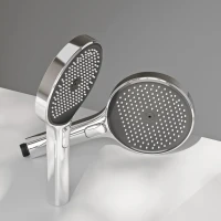 Душевая лейка Sancos Nok round SC6001CH-B хром/черный матовый 3 режима Душевая лейка Sancos Nok round SC6001CH-B хром/черный матовый 3 режима