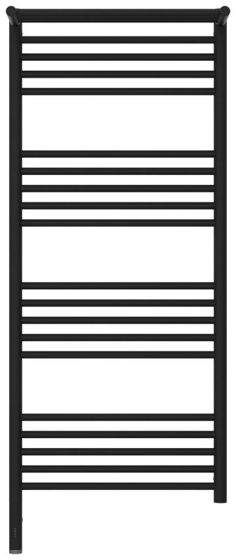 Полотенцесушитель электрический Сунержа Богема 3.1 15-6006-1250 130x55 см, подключение слева, темный титан муар, лесенка, с полкой