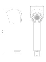 Душевая лейка Haiba HB19 хром Душевая лейка Haiba HB19 хром