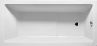 Акриловая ванна Riho Lusso Plus 170x80 см, встраиваемая, белая, на ножках, со сливом-переливом