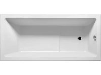 Акриловая ванна Riho Lusso Plus 170x80 см, встраиваемая, белая, на ножках, со сливом-переливом
