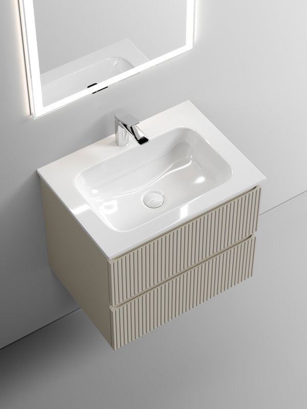 Тумба с раковиной Sancos Snob T 60 см, beige soft