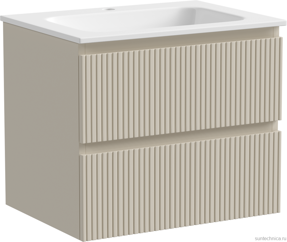 Тумба с раковиной Sancos Snob T 60 см, beige soft