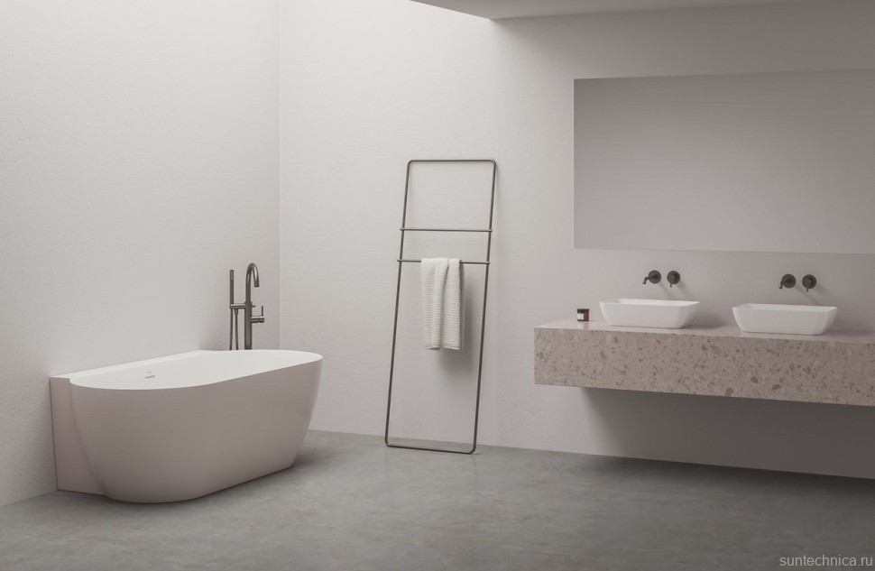 Напольный смеситель для ванны с душем Ravak Espirit ES 080.20GB брашированный графит