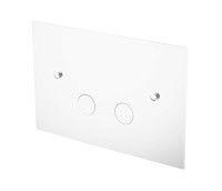 Кнопка смыва для унитаза Boheme 647-MW латунь, цвет matt white, ультраплоская