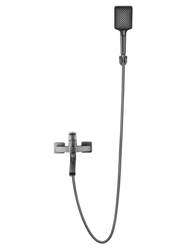 Смеситель с длинным изливом для ванны Wonzon & Woghand Flex WW-639906-BGM темный графит