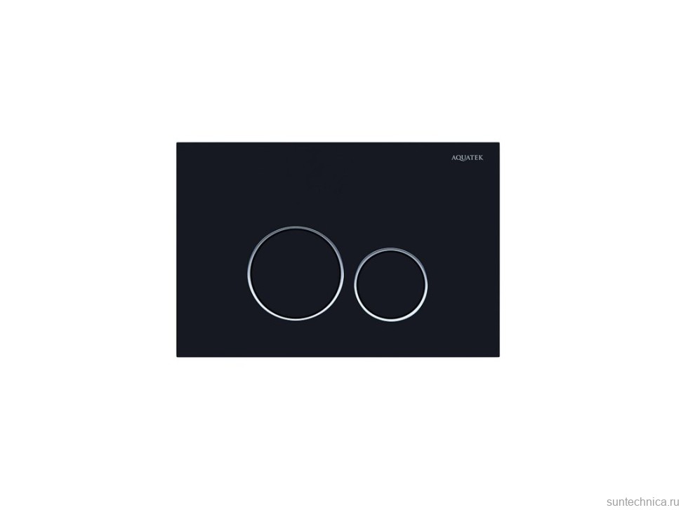 Кнопка смыва для унитаза AQUATEK Pneumo S PNS-0000015 АБС-пластик, цвет матовый черный
