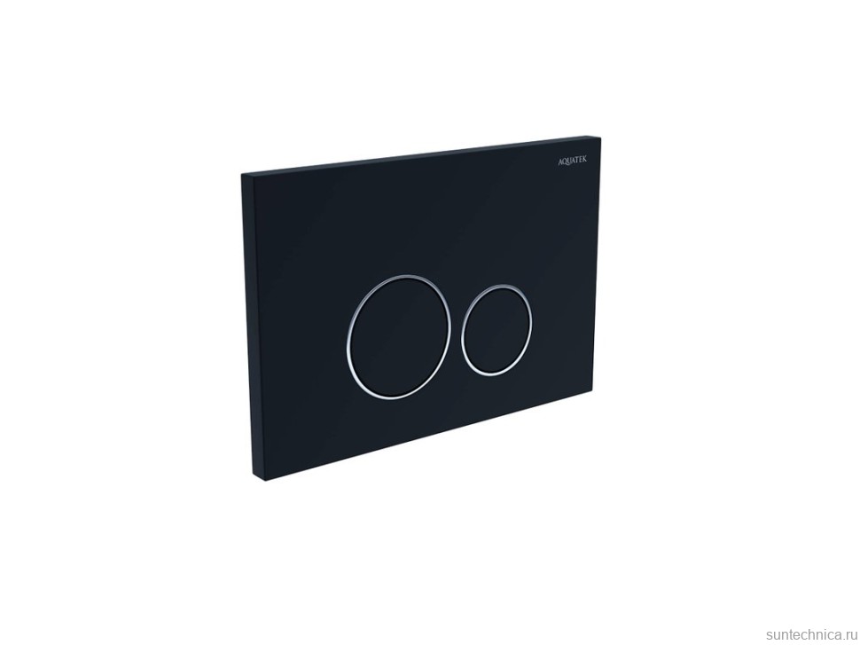 Кнопка смыва для унитаза AQUATEK Pneumo S PNS-0000015 АБС-пластик, цвет матовый черный