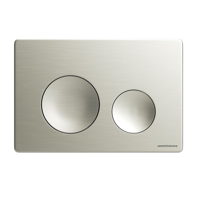 Кнопка смыва для унитаза Ceramicanova CN12-001BN пластик, цвет брашированный никель