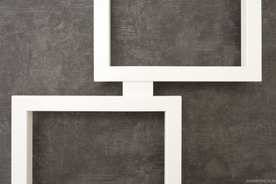 Полотенцесушитель электрический Сунержа Этюд ES 30-0847-1050 105x50 см, подключение справа, матовый белый