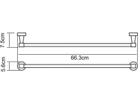 Полотенцедержатель Wasserkraft Isen K-4030