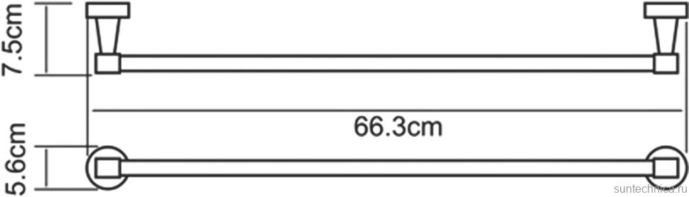 Полотенцедержатель Wasserkraft Isen K-4030