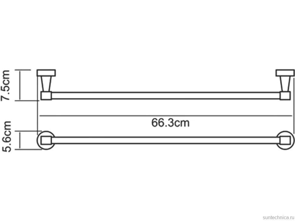 Полотенцедержатель Wasserkraft Isen K-4030