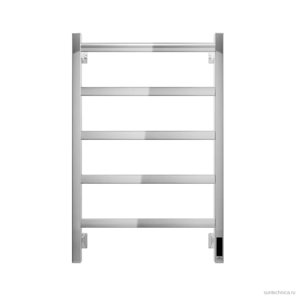Полотенцесушитель электрический Grota Soffi K 530х800 NP EL 80x55 см, подключение справа, слева, скрытое подключение справа, глянцевый хром, лесенка