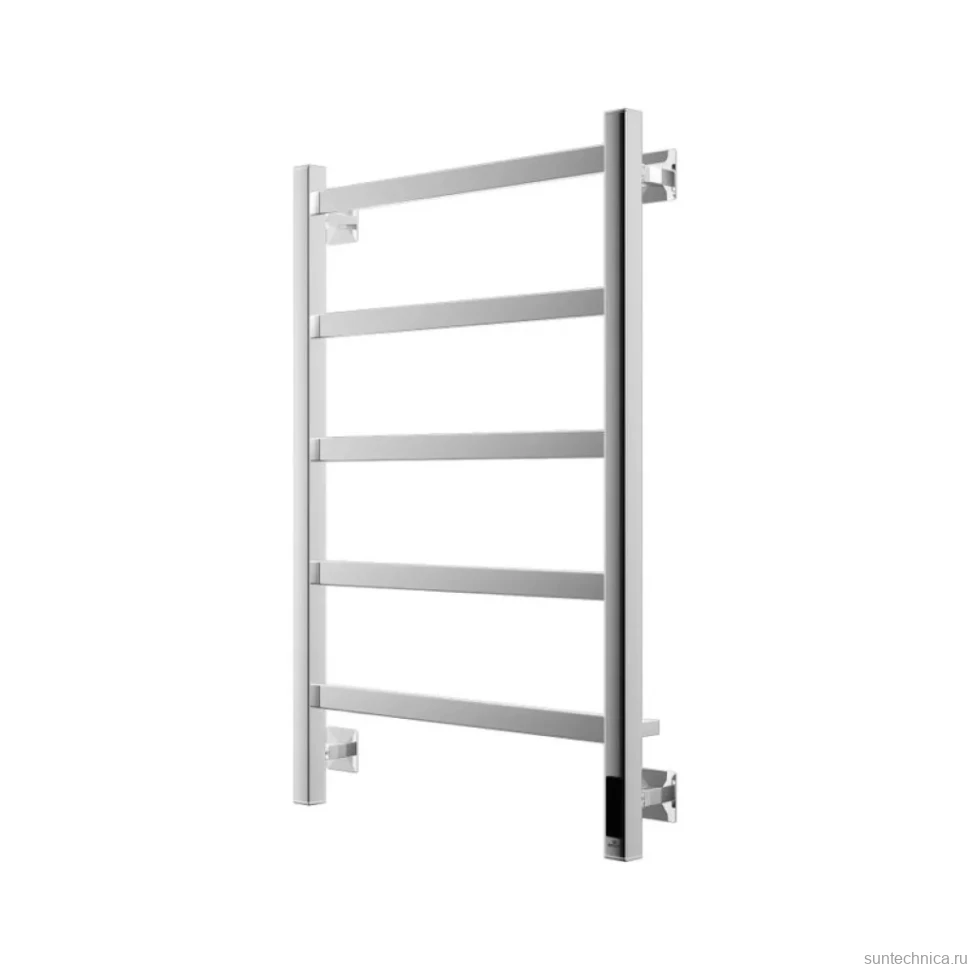 Полотенцесушитель электрический Grota Soffi K 530х800 NP EL 80x55 см, подключение справа, слева, скрытое подключение справа, глянцевый хром, лесенка