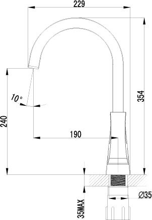 Смеситель для кухни Lemark Unit LM4555C