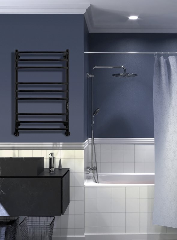 Полотенцесушитель электрический Indigo Brace LCBLE80-50BRRt черный муар