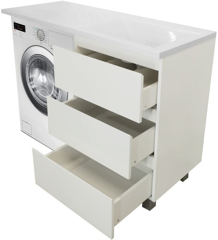 Тумба с раковиной Эстет Dallas Luxe 110 R напольная, 3 ящика