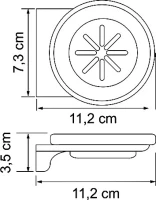 Мыльница Wasserkraft Kammel K-8329 Мыльница Wasserkraft Kammel K-8329