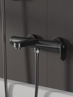 Смеситель для ванны с душем Agger Sweet A2710055 оружейная сталь матовая Смеситель для ванны с душем Agger Sweet A2710055 оружейная сталь матовая