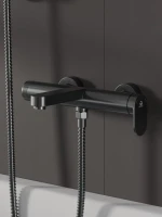 Смеситель для ванны с душем Agger Sweet A2710055 оружейная сталь матовая Смеситель для ванны с душем Agger Sweet A2710055 оружейная сталь матовая