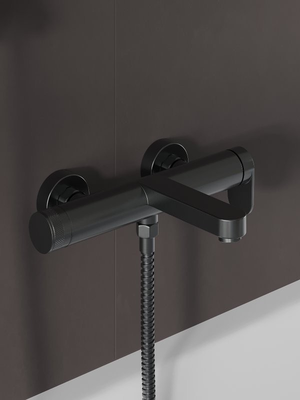 Смеситель для ванны с душем Agger Sweet A2710055 оружейная сталь матовая