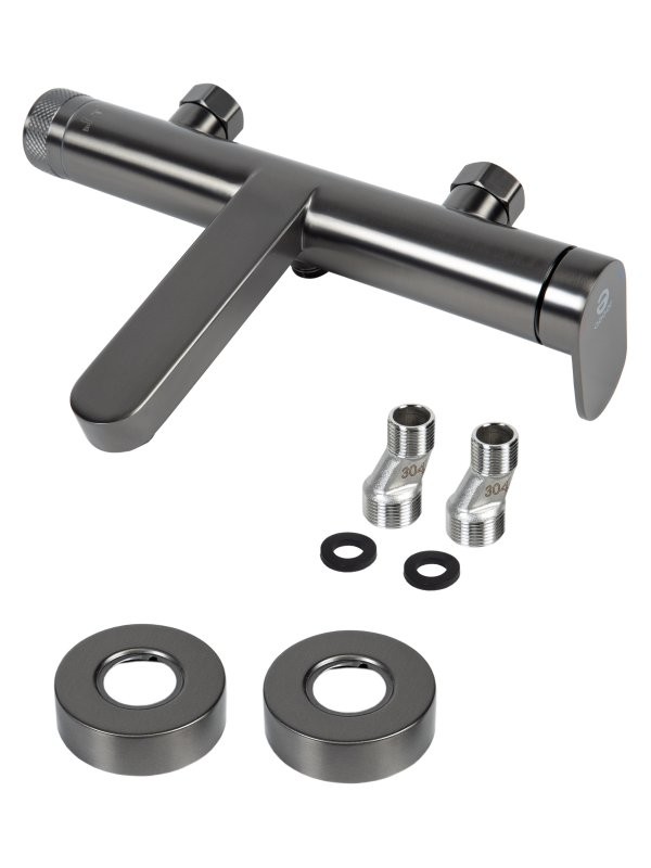 Смеситель для ванны с душем Agger Sweet A2710055 оружейная сталь матовая