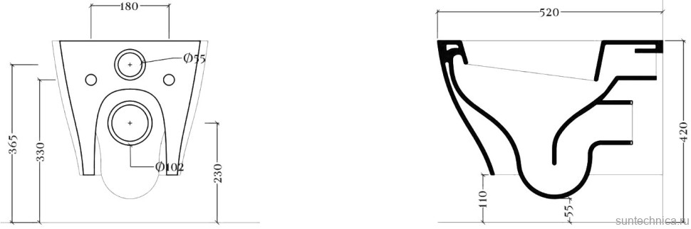 Унитаз подвесной ArtCeram Ten Rimless