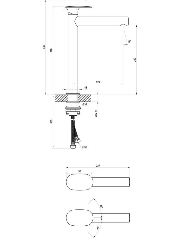 Смеситель для раковины Ravak Spring SG 015.00CR хром