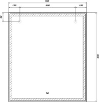 Мебель для ванной комнаты SanStar Riana 70 подвесная, grey, раковина Фостер 70