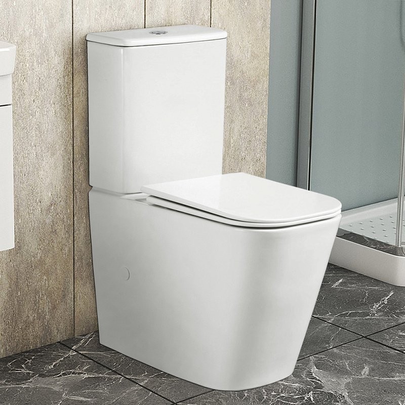 Унитаз-компакт напольный AZARIO Esconda AZ-1255A глянцевый белый