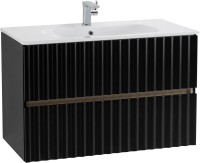 Тумба с раковиной Art&Max Elegant 90 черная Тумба с раковиной Art&Max Elegant 90 черная