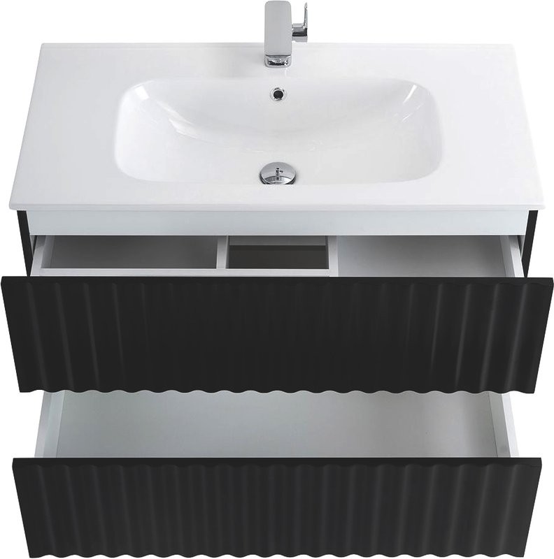 Тумба с раковиной Art&Max Elegant 90 черная