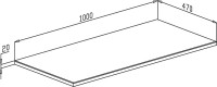 Столешница с раковиной ASB-Woodline Оливия 100