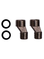 Смеситель с длинным изливом для ванны AZARIO Alanti AZ-K1732B черный матовый