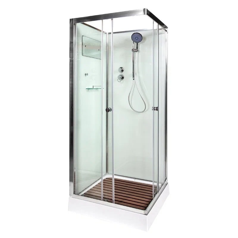 Душевая кабина DTO K408 80х80, профиль хром, стекло прозрачное