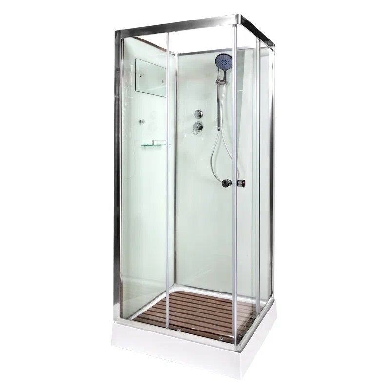 Душевая кабина DTO K408 80х80, профиль хром, стекло прозрачное