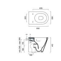 Унитаз приставной напольный Catalano Zero с микролифтом