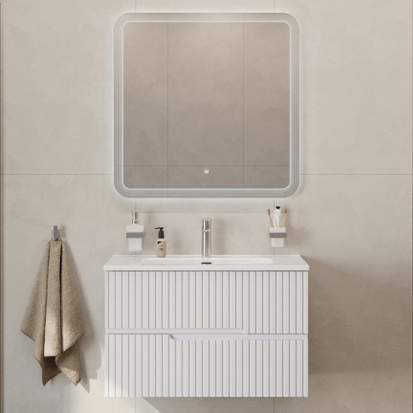 Мебель для ванной комнаты Cezares Duet 90 bianco lucido, раковина Cezares CZR-8095-90