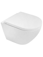 Унитаз подвесной AZARIO Blanco AZ-9003WT безободковый, с микролифтом, глянцевый белый