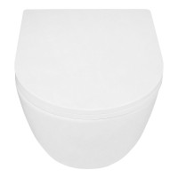 Унитаз подвесной AZARIO Blanco AZ-9003WT безободковый, с микролифтом, глянцевый белый