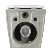 Унитаз подвесной AZARIO Blanco AZ-9003WT безободковый, с микролифтом, глянцевый белый