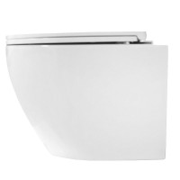 Унитаз подвесной AZARIO Blanco AZ-9003WT безободковый, с микролифтом, глянцевый белый