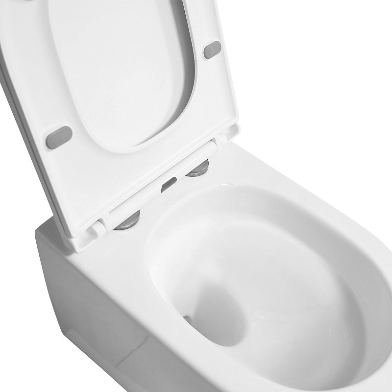 Унитаз подвесной AZARIO Blanco AZ-9003WT безободковый, с микролифтом, глянцевый белый