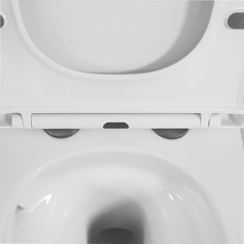 Унитаз подвесной AZARIO Blanco AZ-9003WT безободковый, с микролифтом, глянцевый белый