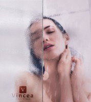 Душевая дверь в нишу Vincea Garda VDS-1G160CH 160 см, профиль хром, стекло шиншилла