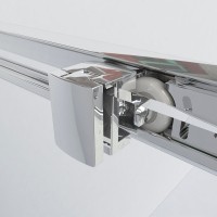 Душевая дверь в нишу Vincea Garda VDS-1G160CH 160 см, профиль хром, стекло шиншилла