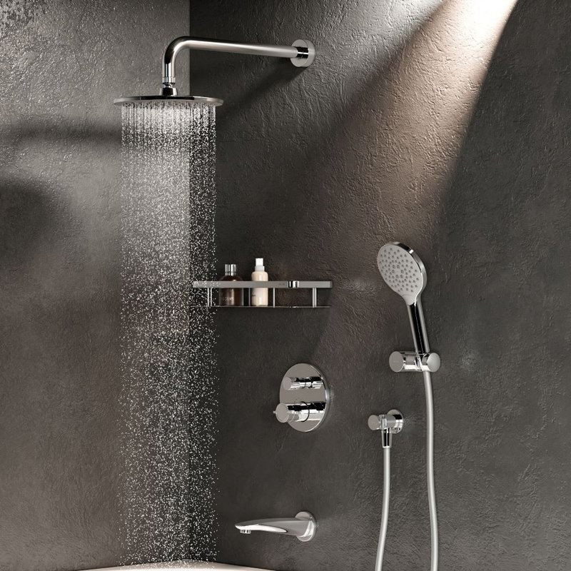 Душевой комплект AM.PM X-Joy FT85A3RH10 С ВНУТРЕННЕЙ ЧАСТЬЮ, хром